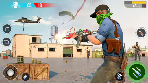 असली कमांडो शूटिंग गन गेम्स 3D screenshot