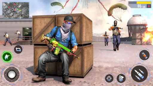 असली कमांडो शूटिंग गन गेम्स 3D screenshot