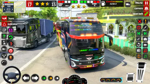 असली बस ड्राइविंग सिटी बस गेम screenshot