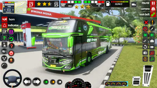असली बस ड्राइविंग सिटी बस गेम screenshot