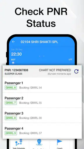 इंडियन रेल लाइव ट्रेन स्टेटस screenshot