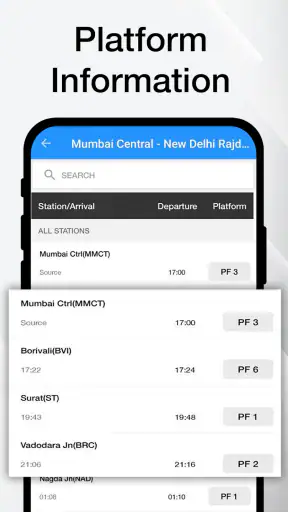 इंडियन रेल लाइव ट्रेन स्टेटस screenshot
