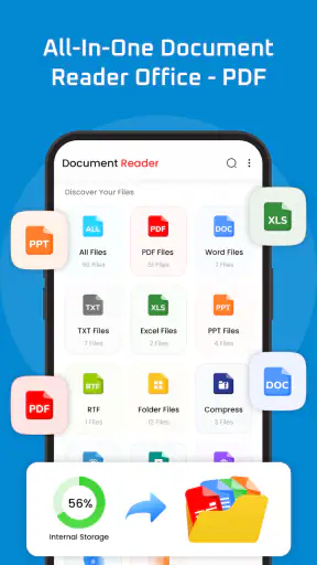 ऑफिस रीडर: PDF, DOC, XLS, PPT screenshot