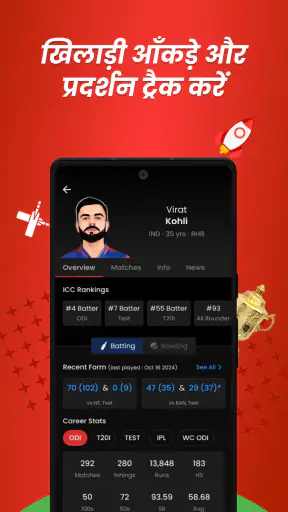 क्रिक रॉकेट: क्रिकेट लाइव लाइन screenshot
