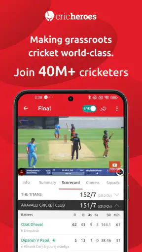 क्रिकेट स्कोरिंग ऐप-CricHeroes screenshot