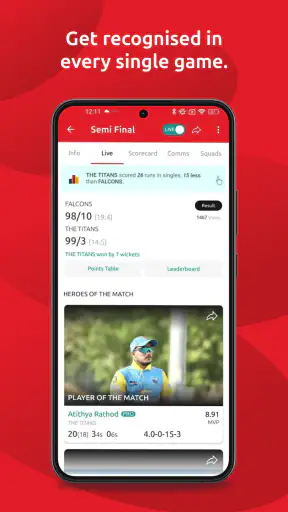 क्रिकेट स्कोरिंग ऐप-CricHeroes screenshot
