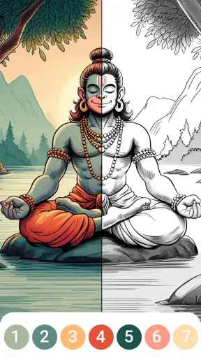 कलर गेम: देवी-देवता और कथाएं screenshot