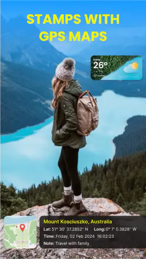 जीपीएस-कैमरा टाइमस्टैम्प कैमरा screenshot