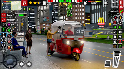 टुक टुक ऑटो रिक्शा टुकटुक गेम screenshot