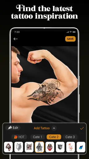 टैटू डिजाइन - Tattoo Simulator screenshot