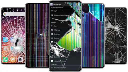 टूटी स्क्रीन वॉलपेपर screenshot