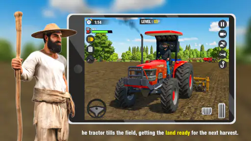 ट्रैक्टर सिम फार्मिंग गेम्स 3ड screenshot