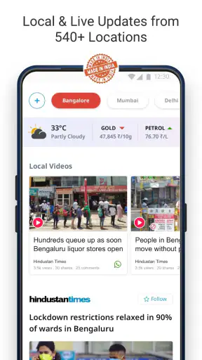 डेलीहंट: न्यूज, चुनाव, लोकल screenshot