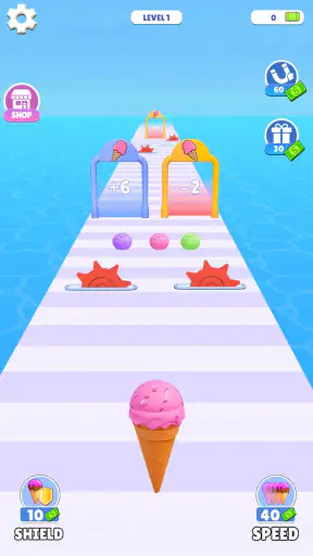 ढेरदार आइसक्रीम गेम screenshot