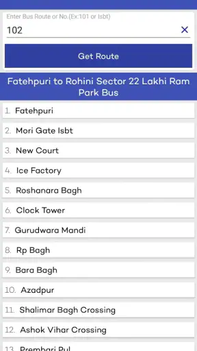 Delhi Metro Route Map and Fare screenshot