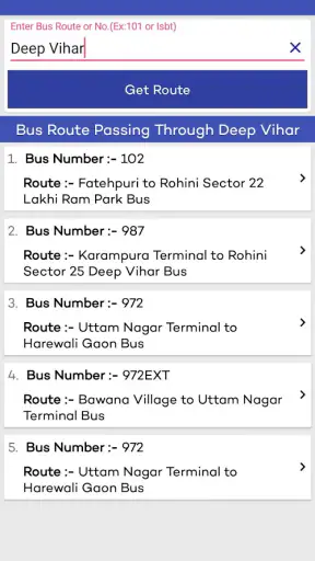 Delhi Metro Route Map and Fare screenshot