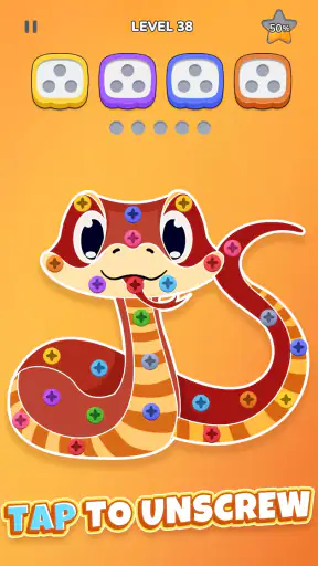 नट खोलना सॉर्ट: पिन पहेली screenshot