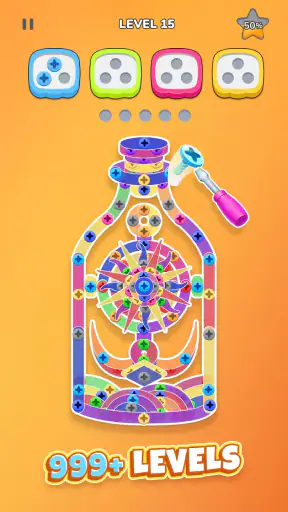 नट खोलना सॉर्ट: पिन पहेली screenshot