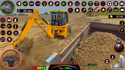 JCB 3Dx Backhoe Loader Driving screenshot