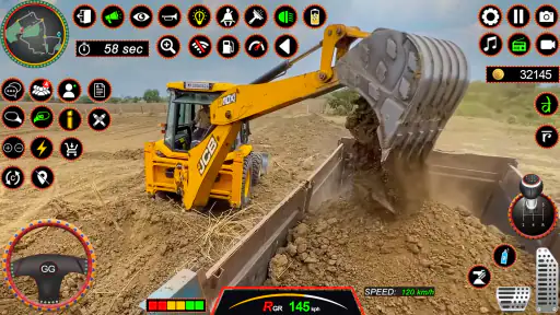 JCB 3Dx Backhoe Loader Driving screenshot