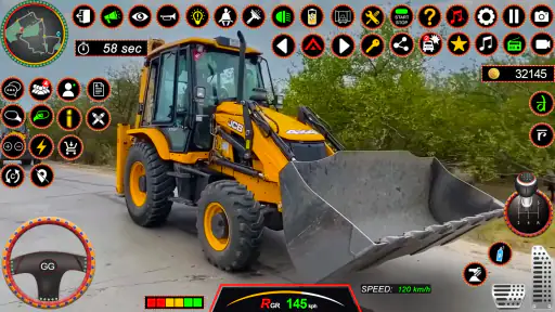 JCB 3Dx Backhoe Loader Driving screenshot