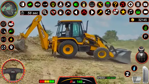 JCB 3Dx Backhoe Loader Driving screenshot