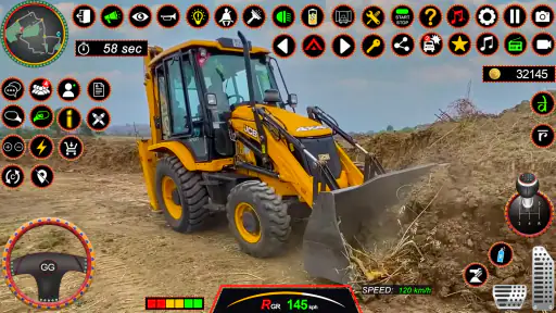 JCB 3Dx Backhoe Loader Driving screenshot