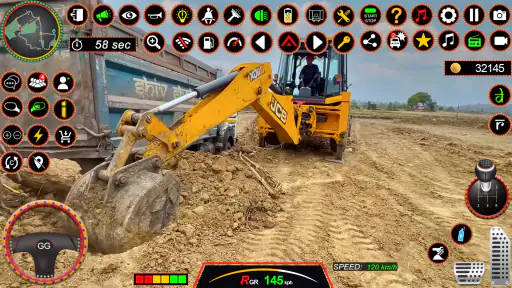 JCB 3Dx Backhoe Loader Driving screenshot