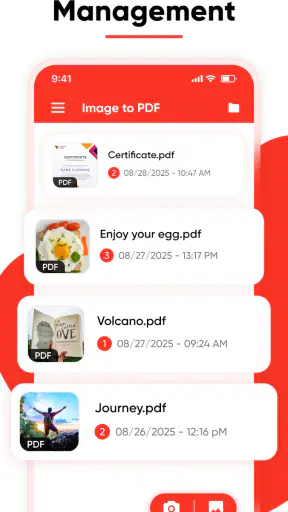 पीडीएफ कनवर्टर - Image to PDF screenshot