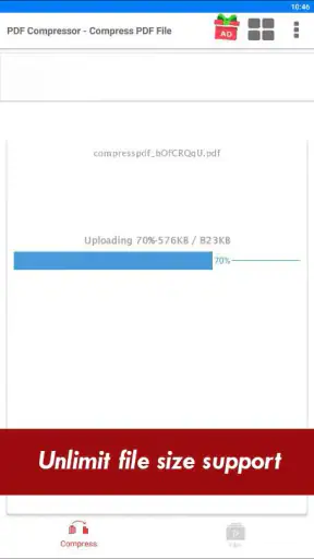 पीडीएफ फाइल को कंप्रेस करें screenshot