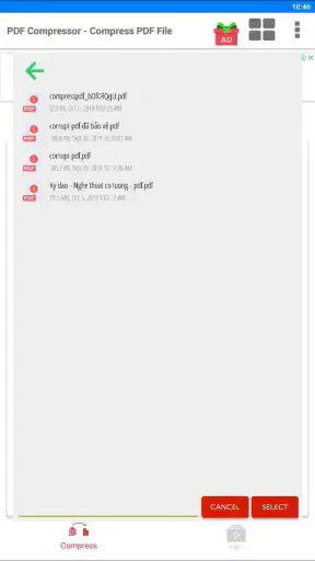 पीडीएफ फाइल को कंप्रेस करें screenshot