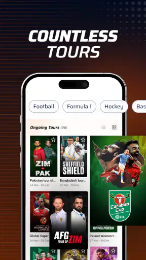 फैनकोड-लाइव क्रिकेट, फॉर्मूला1 screenshot