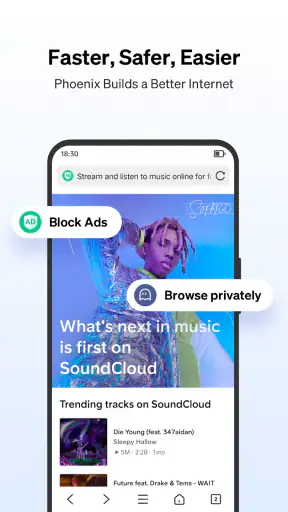 फीनिक्स निजी ब्राउज़र screenshot