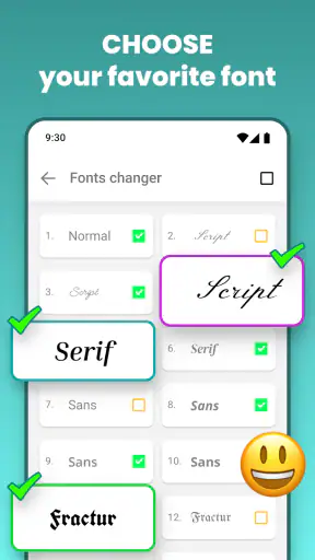 फ़ॉन्ट्स कीबोर्ड - फ़ॉन्ट्स आ screenshot