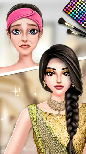 फैशन शो बार्बी मेकअप गेम screenshot