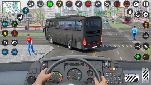बस सिम्युलेटर - 3D बस गेम्स screenshot