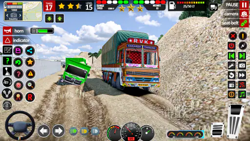 असली भारतीय ट्रक ड्राइविंग गेम screenshot