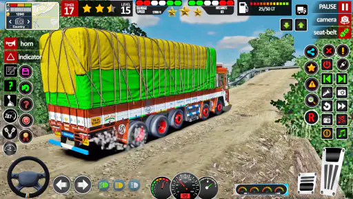 असली भारतीय ट्रक ड्राइविंग गेम screenshot