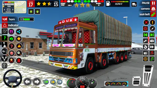 असली भारतीय ट्रक ड्राइविंग गेम screenshot