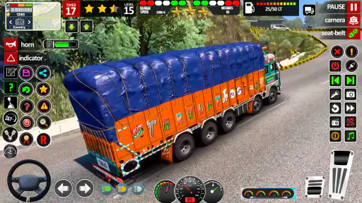 असली भारतीय ट्रक ड्राइविंग गेम screenshot