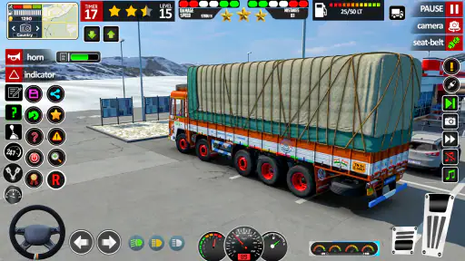असली भारतीय ट्रक ड्राइविंग गेम screenshot