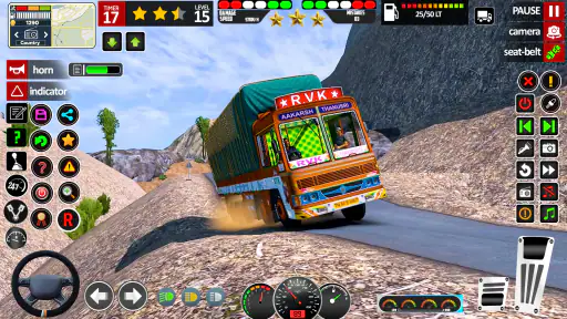 असली भारतीय ट्रक ड्राइविंग गेम screenshot