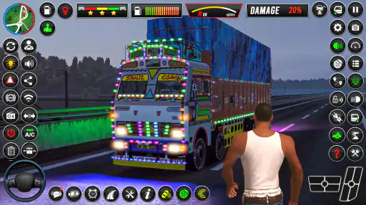 भारतीय ट्रक ड्राइविंग गेम screenshot