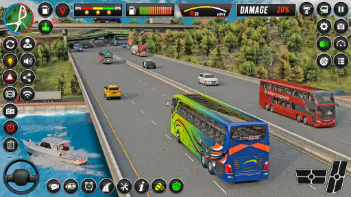 भारतीय बस ड्राइविंग गेम screenshot