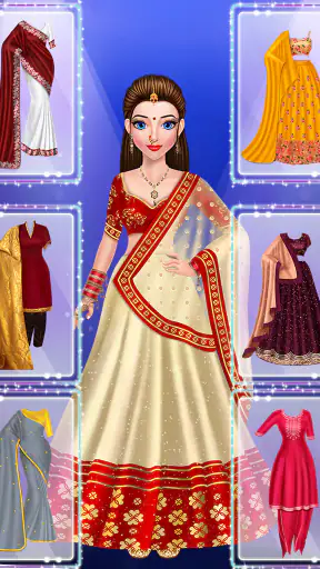 भारतीय शादी: ड्रैसअप मेकअप screenshot