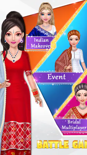 भारतीय शादी: ड्रैसअप मेकअप screenshot