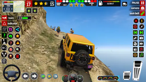 माउंटेन जीप गेम अपहिल जीप screenshot