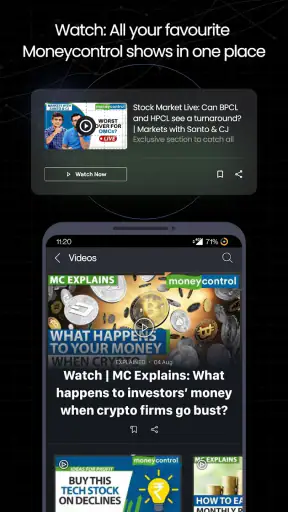 मोबाइल पर मनीकंट्रोल मार्केट्स screenshot