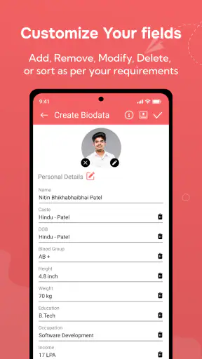 मैरिज बायो डाटा मेकर screenshot