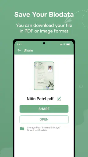 मैरिज बायो डाटा मेकर screenshot